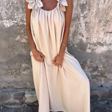 Roza™ Rochie Bloom din In și Bumbac