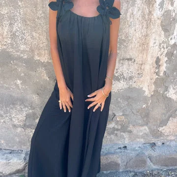 Roza™ Rochie Bloom din In și Bumbac