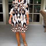 Mira™ Elegant Pattern Dress