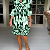 Mira™ Elegant Pattern Dress