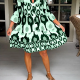 Mira™ Elegant Pattern Dress