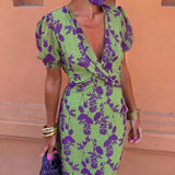 Angelina - Stunning V-Neck Midi Dress