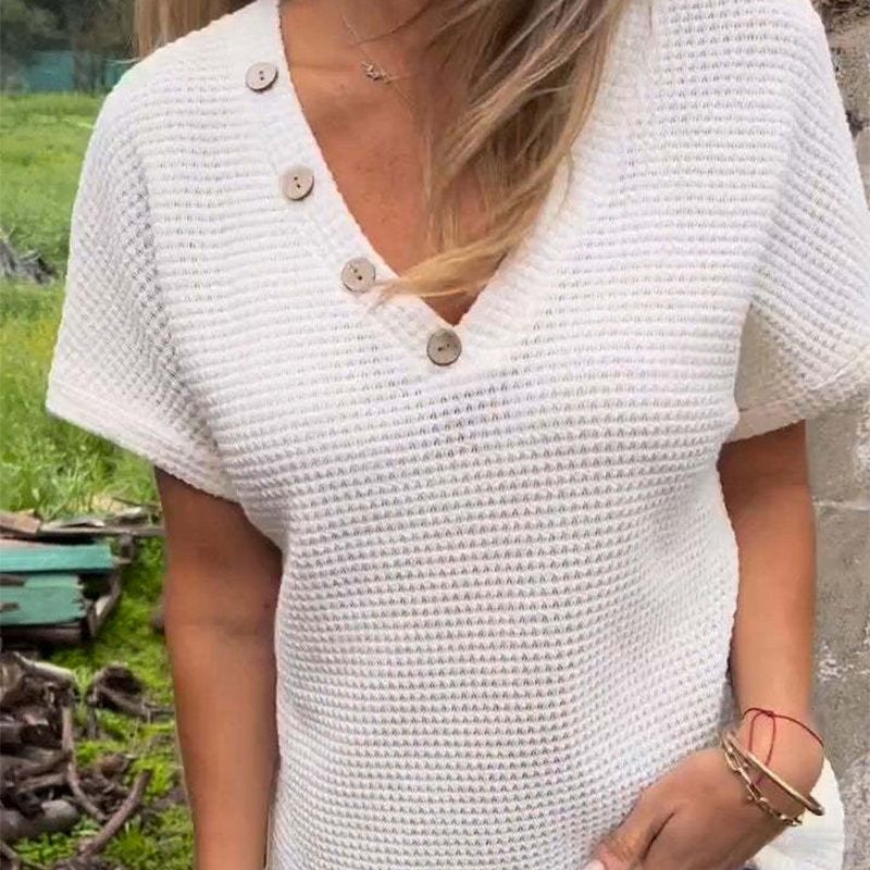 Maglietta™ Bluză Clasică cu Mâneci Scurte