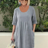 Bridget - Loose Dress with Pockets