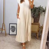 Amelia™ Rochie plisată fără mâneci