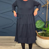 Virella™ Rochie lungă din bumbac și in
