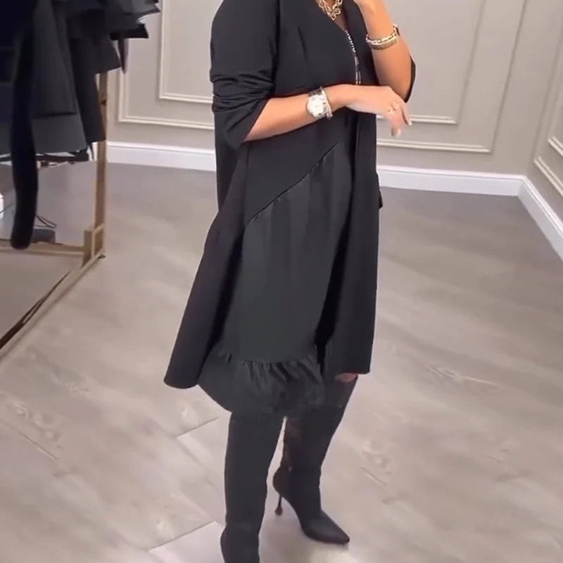 Vaanya™ O rochie cu spirit artistic și decolteu în V