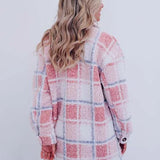 Giovana™ Jachetă în carouri din polar fleece