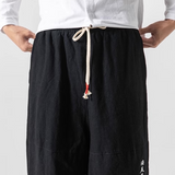 Shun - pantaloni japonezi confortabili Negru
