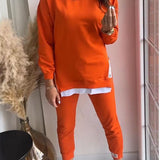 Liana™ Hanorac patchwork de dama, din doua piese si pantaloni