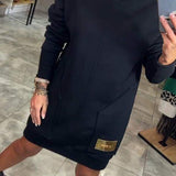 Amelia™ Rochie cu pulover tricotat