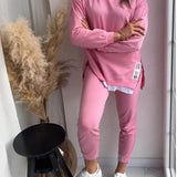 Liana™ Hanorac patchwork de dama, din doua piese si pantaloni