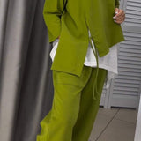 Livia™ Set de top și pantaloni de damă cu decolteu rotund