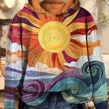 Tatienne - Hanorac vintage cu soare radiant