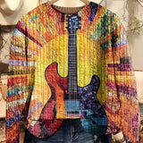 Axiana - Pulover colorat în stil boho