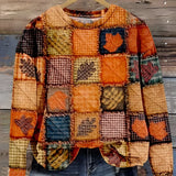 Iris - Pulover moale patchwork