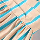 Diana - Elegant Stripped Backless Maxi Dress
