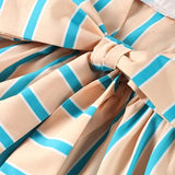 Diana - Elegant Stripped Backless Maxi Dress