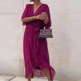 Ava’s Grace™ Rochie midi cu volane