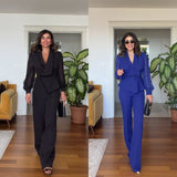 Noa™ Set de lux cu top elegant și pantaloni largi