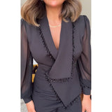 Noa™ Set de lux cu top elegant și pantaloni largi