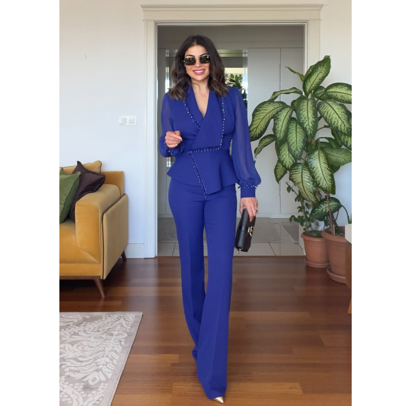 Noa™ Set de lux cu top elegant și pantaloni largi