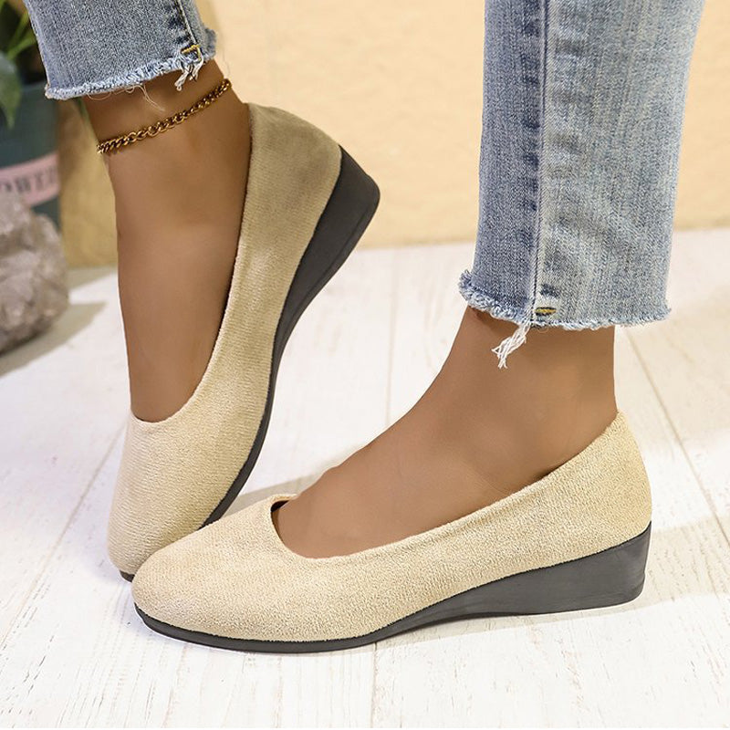 Gibi™ Elegantă pantofi cu pană ușoară, antiderapantă și toc jos