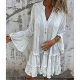 Mara - Trendy Long Sleeve Mini Dress